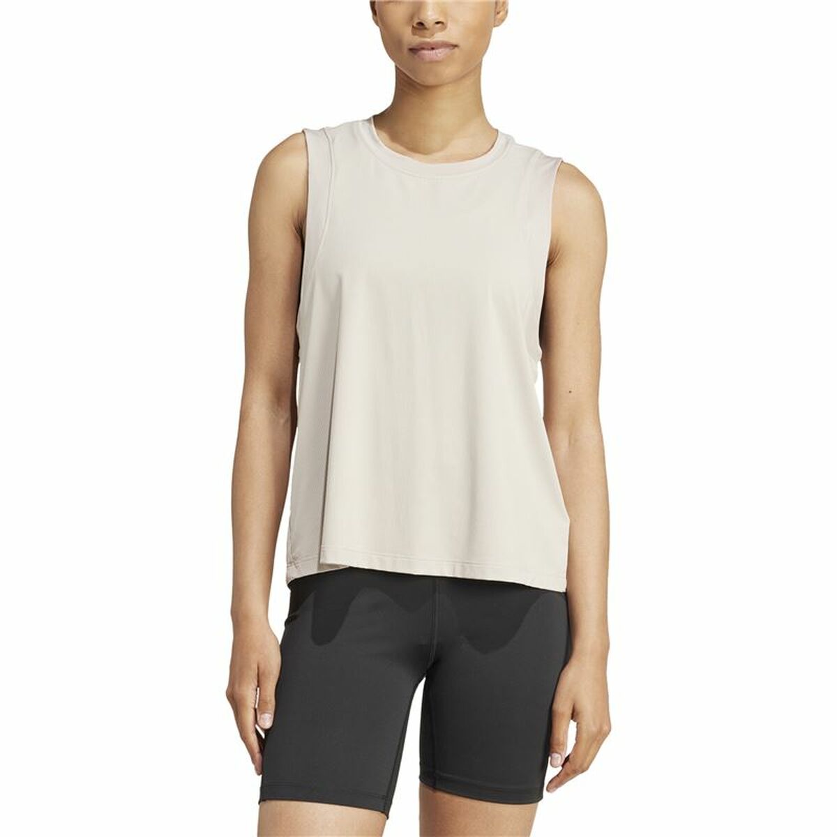 Camiseta de Tirantes Mujer Adidas Studio Beige