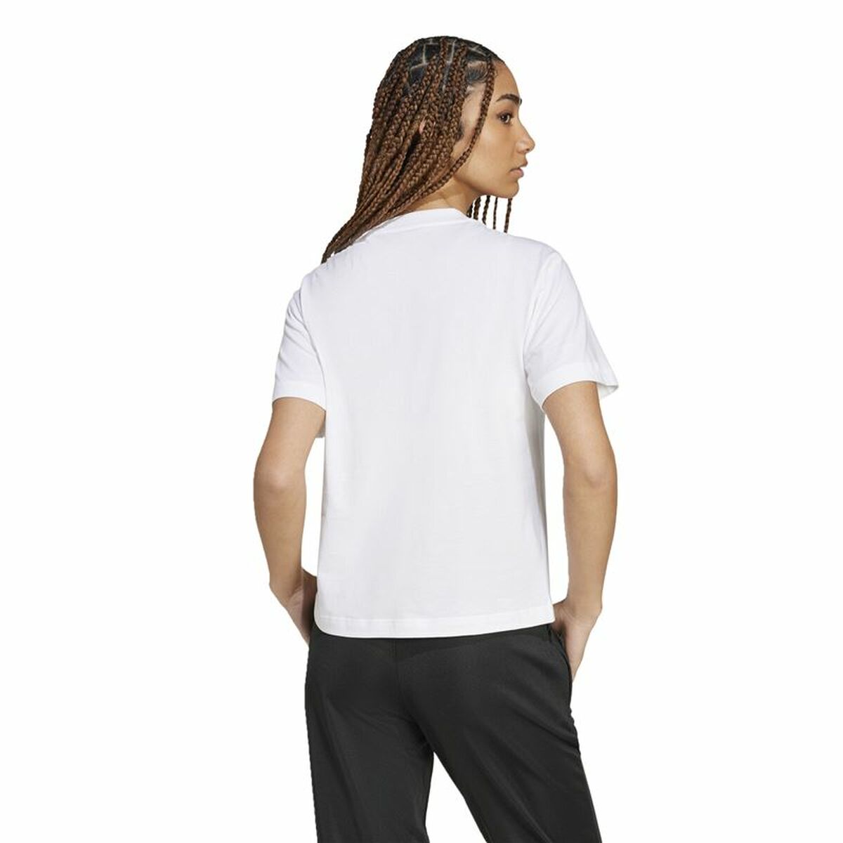 Camiseta de Manga Corta Mujer Adidas Essentials Blanco