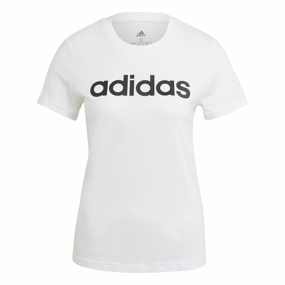 Camiseta de Manga Corta Mujer Adidas Blanco