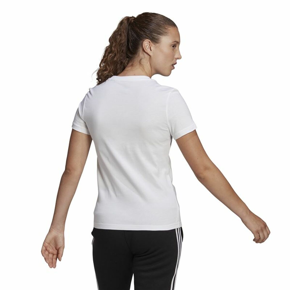 Camiseta de Manga Corta Mujer Adidas Blanco