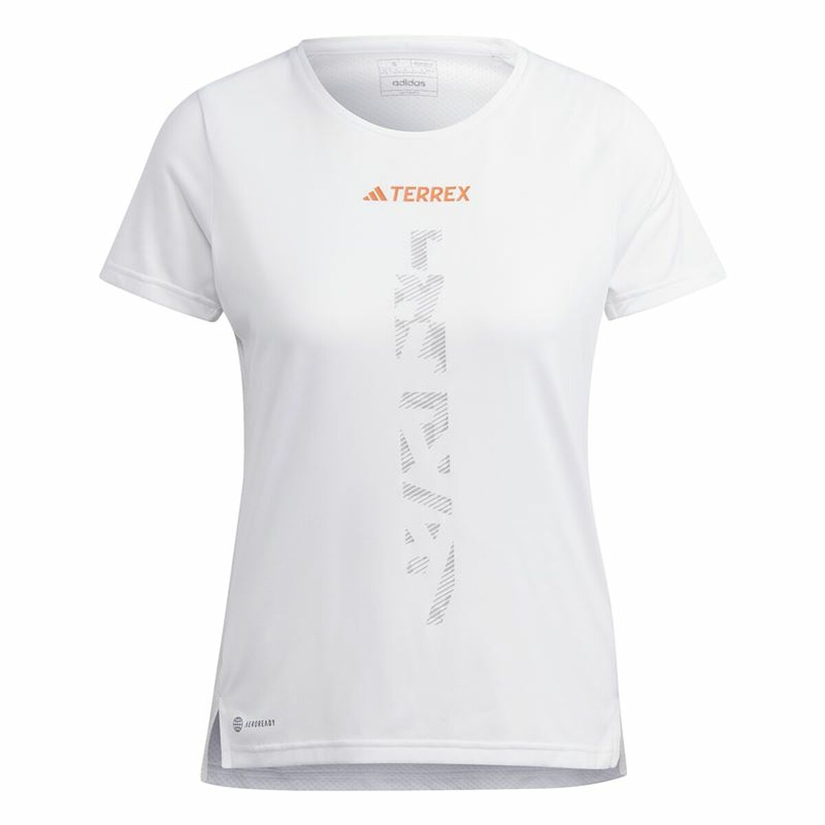 Camiseta de Manga Corta Mujer Adidas Agr Shirt Blanco