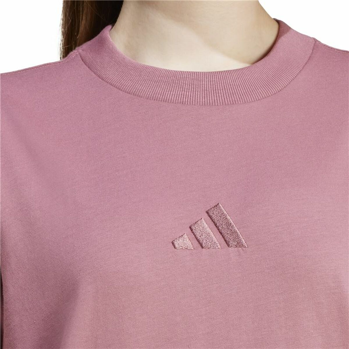 Camiseta de Manga Corta Mujer Adidas All Szn Loose Rosa