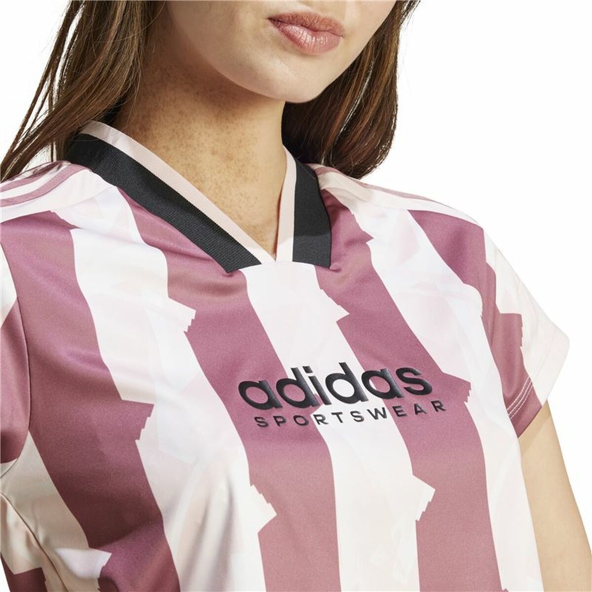 Camiseta de Manga Corta Mujer Adidas Tiro Cut Rosa