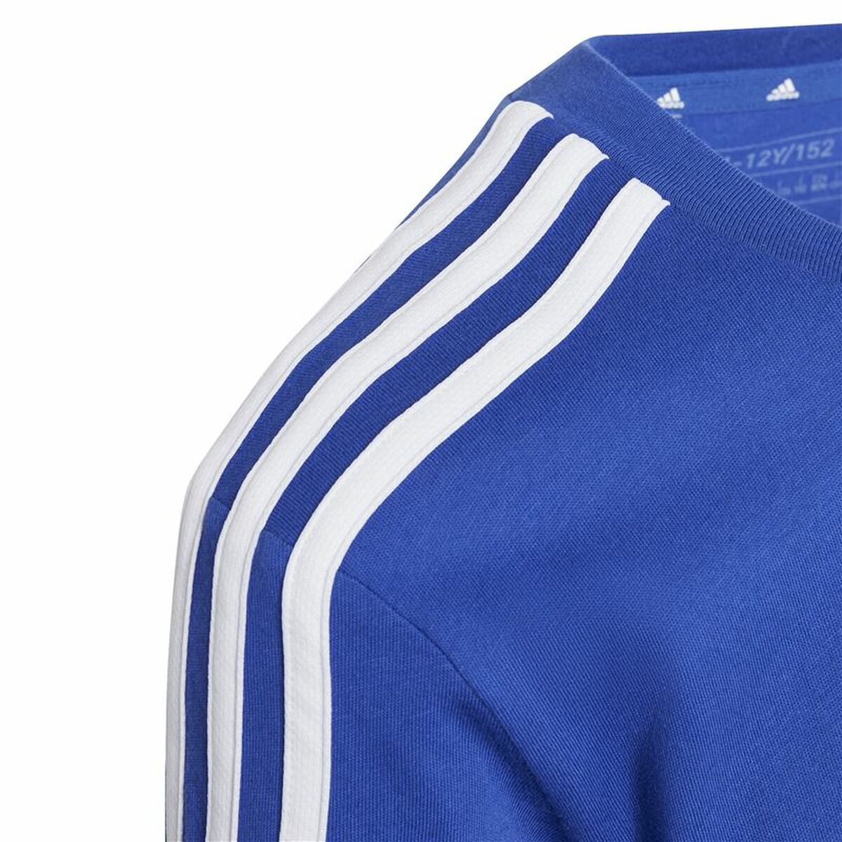 Camiseta de Manga Corta Infantil Adidas 3S Tib Azul