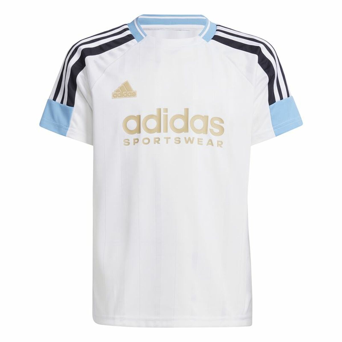 Camiseta de Manga Corta Infantil Adidas Nations Blanco
