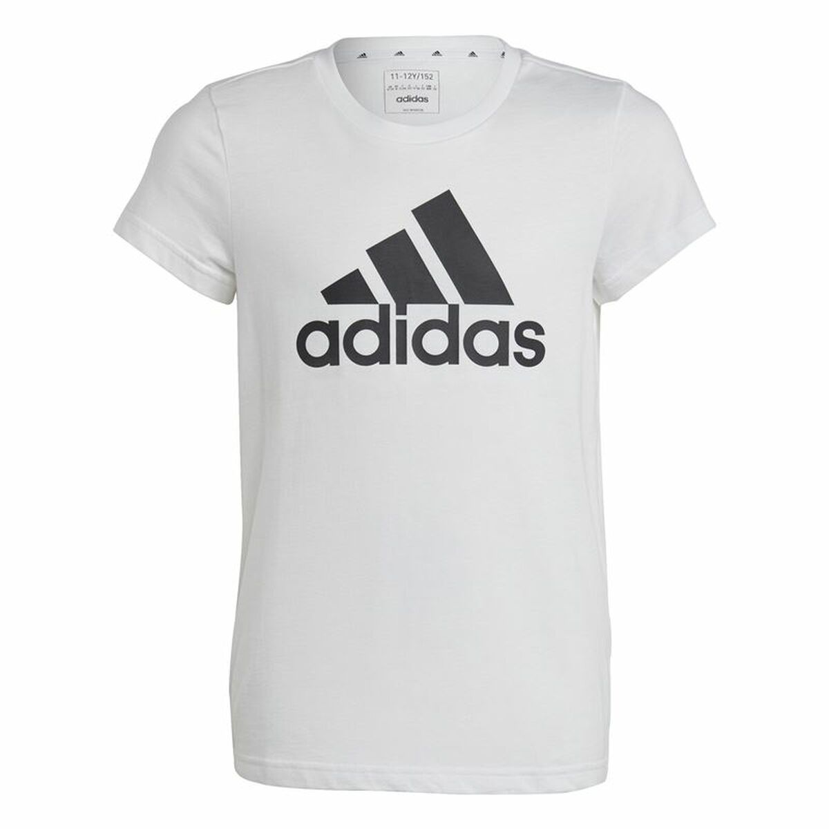 Camiseta de Manga Corta Infantil Adidas Essentials Blanco