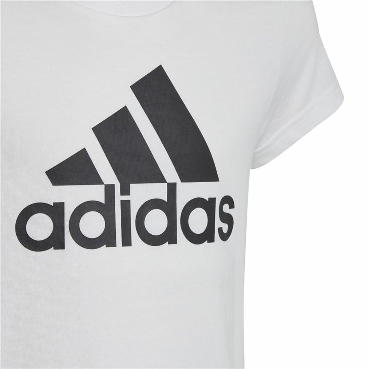 Camiseta de Manga Corta Infantil Adidas Essentials Blanco