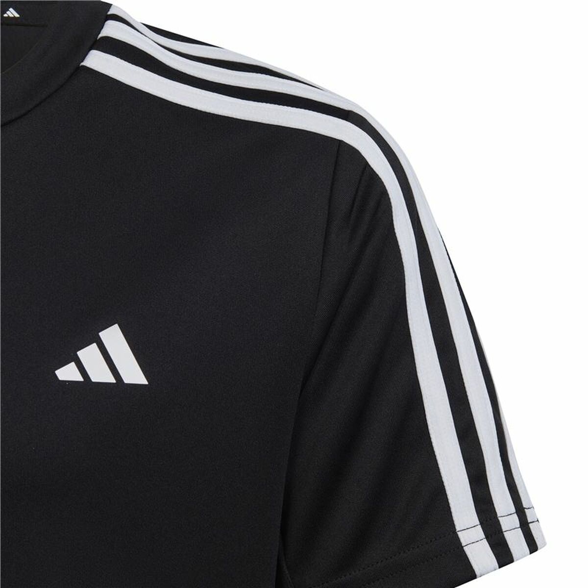 Camiseta de Manga Corta Niño Adidas Essentials 3S Negro