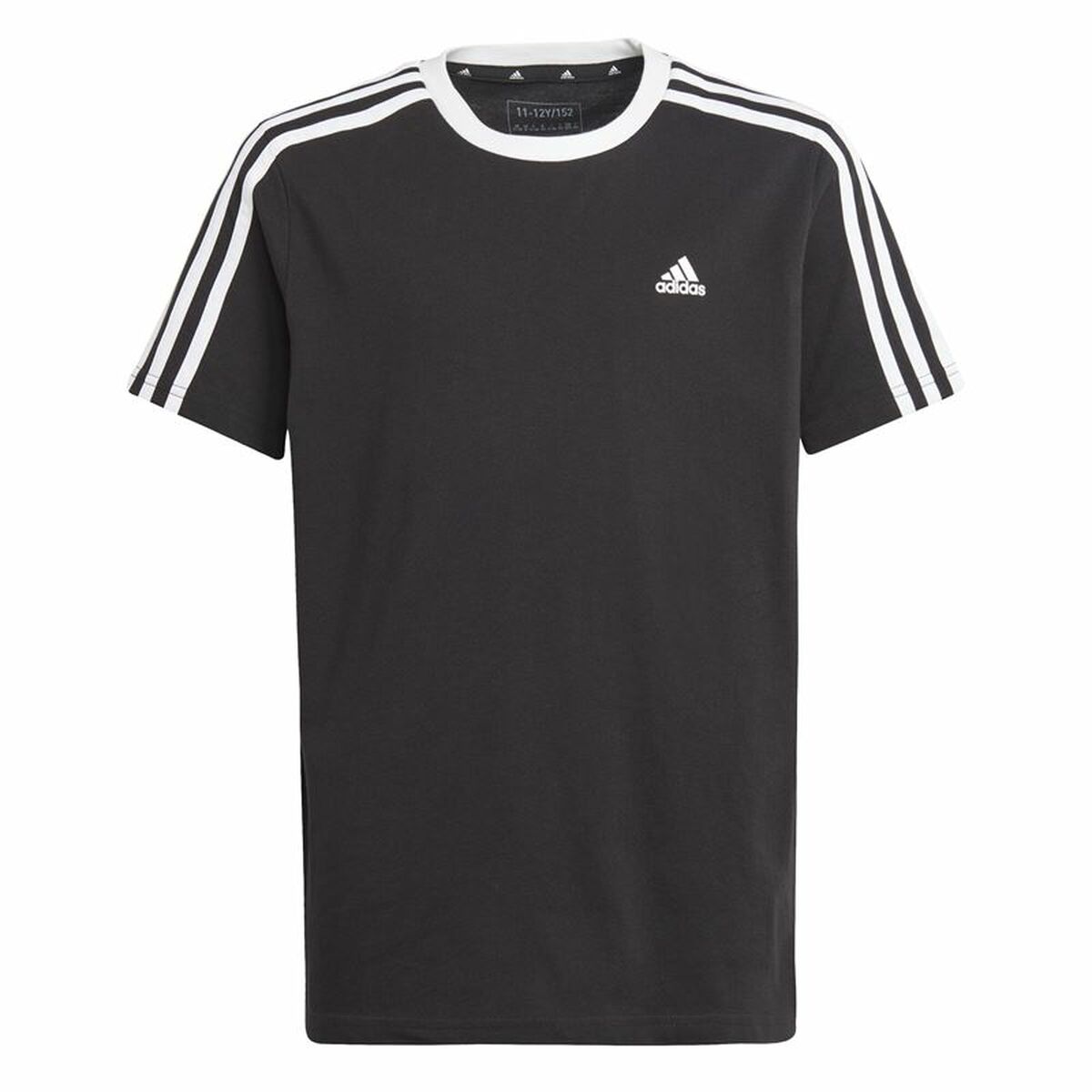Camiseta de Manga Corta Infantil Adidas Essentials Azul Negro