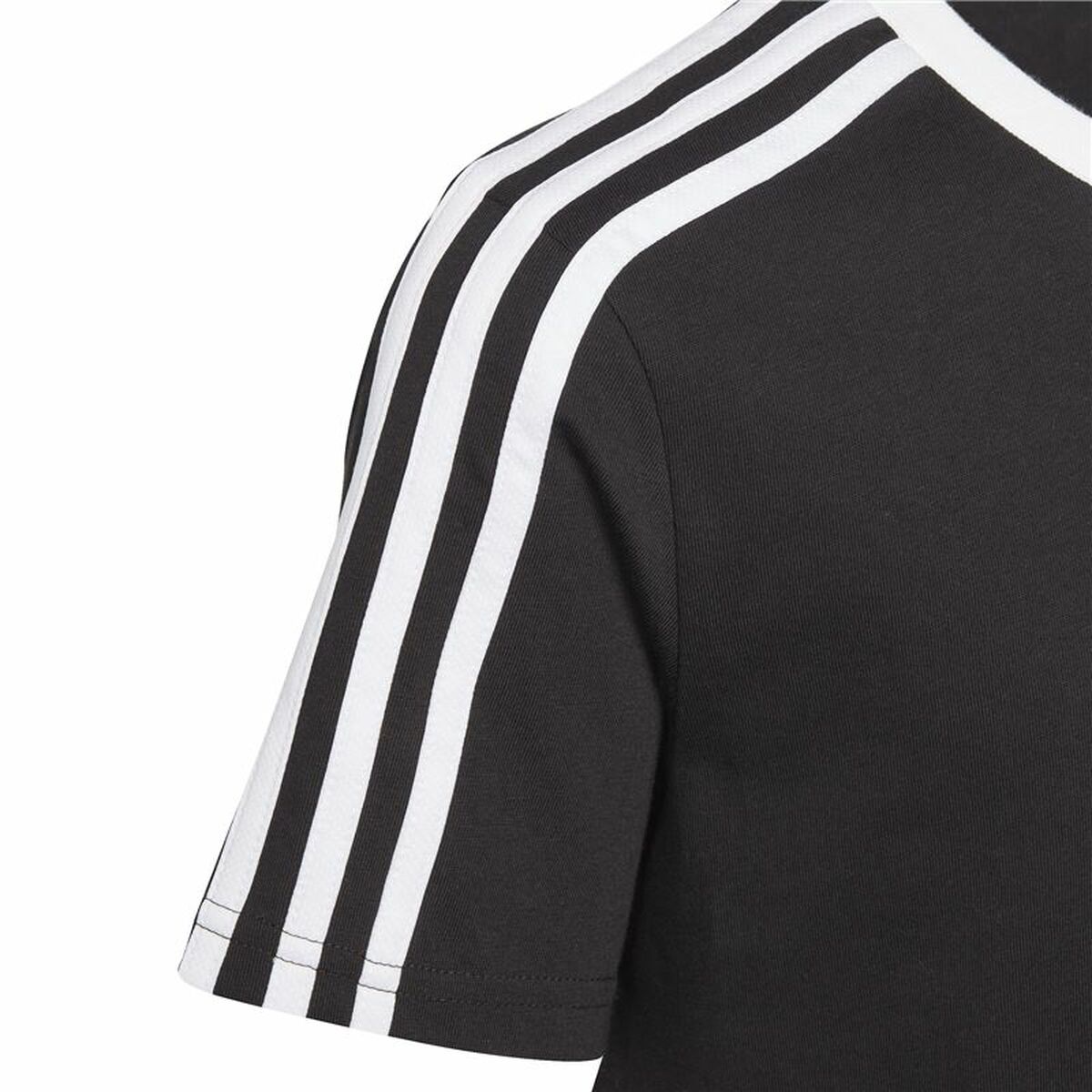 Camiseta de Manga Corta Infantil Adidas Essentials Azul Negro