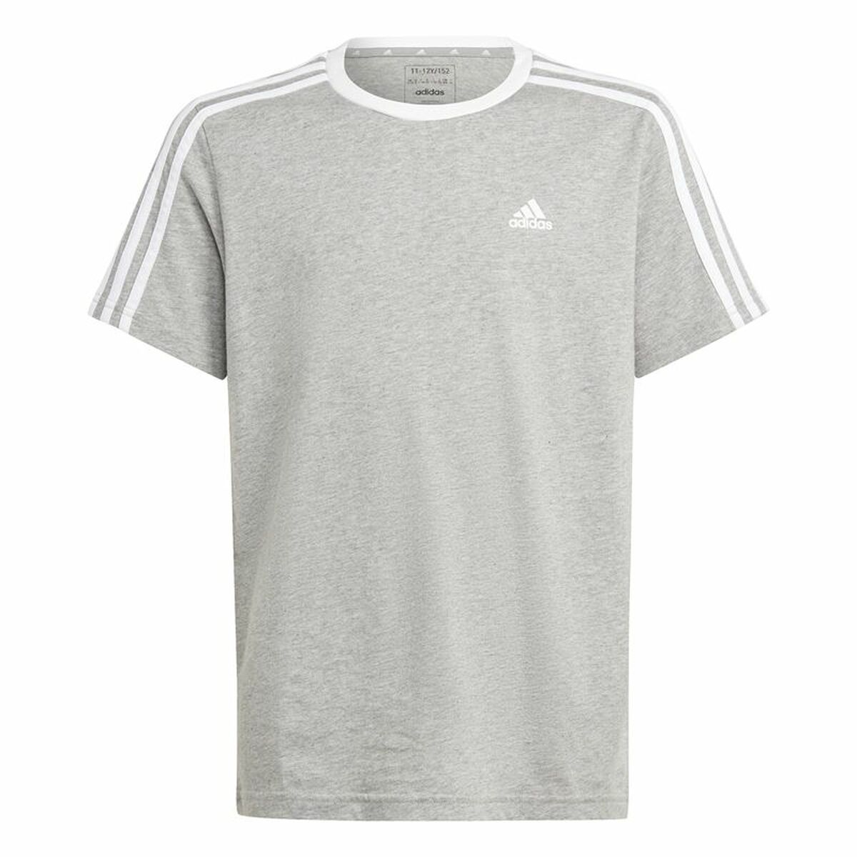Camiseta de Manga Corta Infantil Adidas Gris