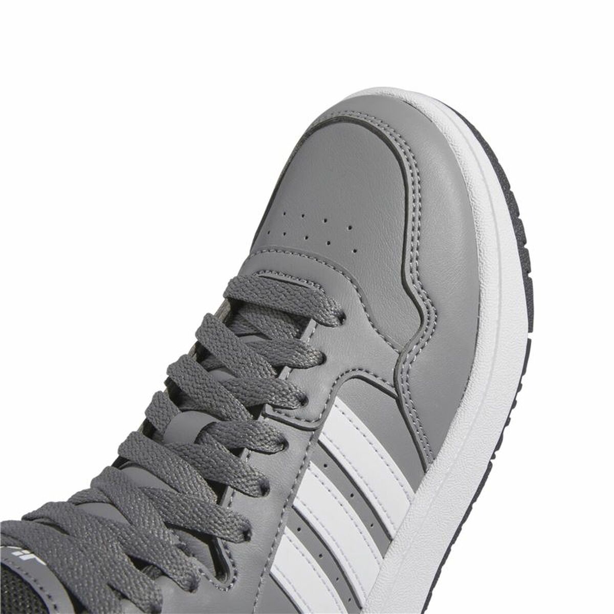 Zapatillas Deportivas Infantiles Adidas Hoops 3.0 Mid Gris