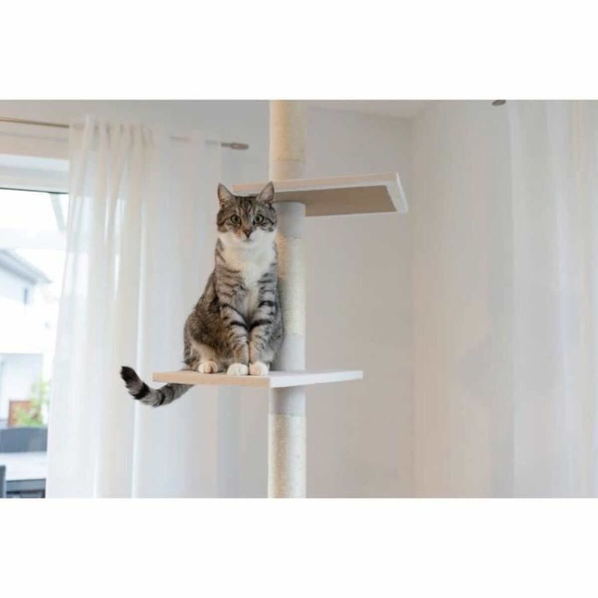 Árbol rascador para gatos Kerbl Blanco Sisal