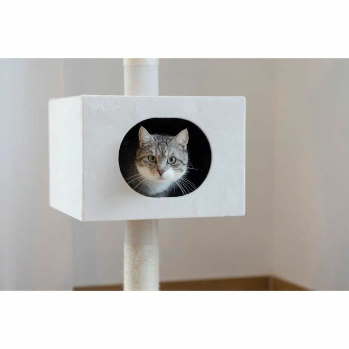 Árbol rascador para gatos Kerbl Blanco Sisal