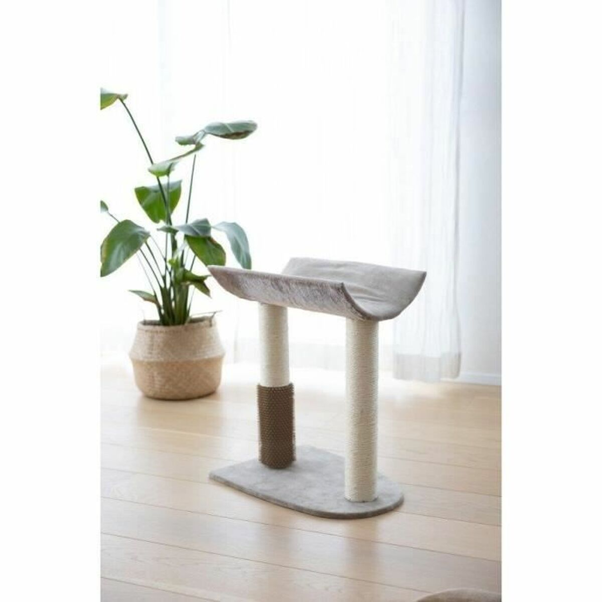 Árbol rascador para gatos Kerbl Taupé Sisal