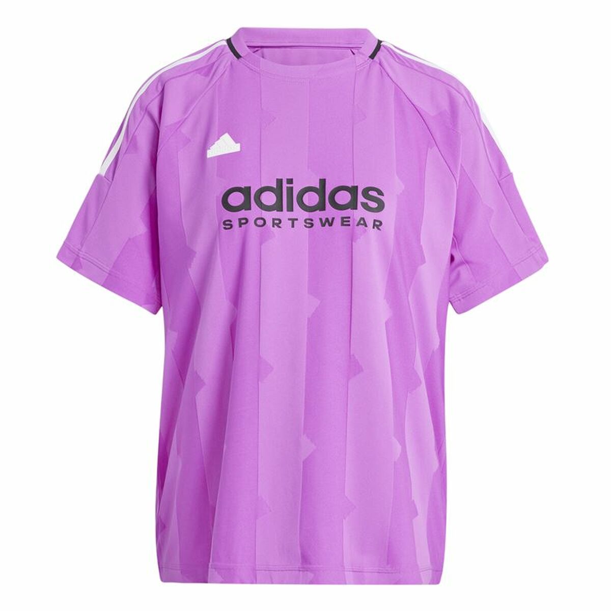 Camiseta de Manga Corta Hombre Adidas Tiro Cut 3 Morado