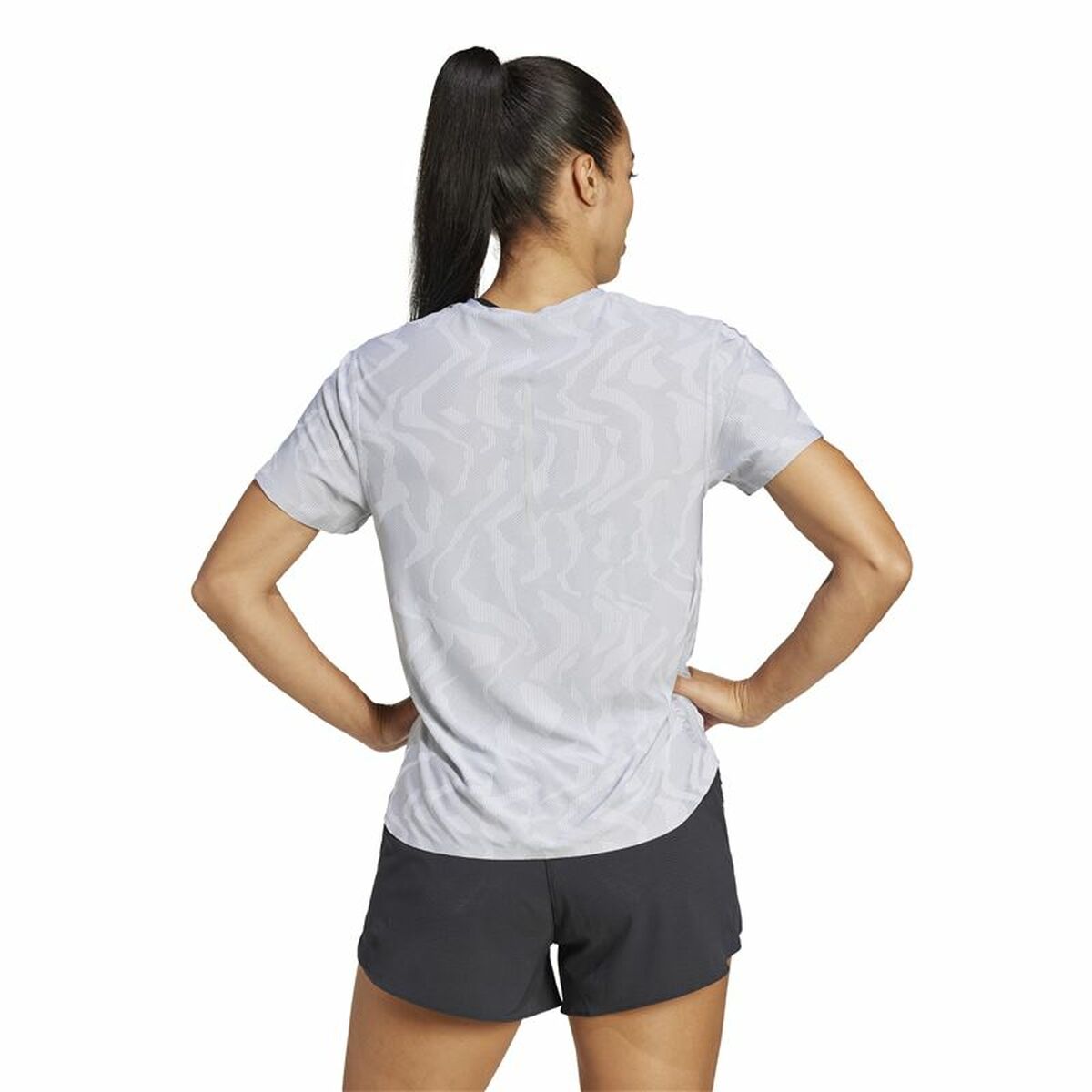 Camiseta de Manga Corta Mujer Adidas Ultimate Engineered Running Blanco