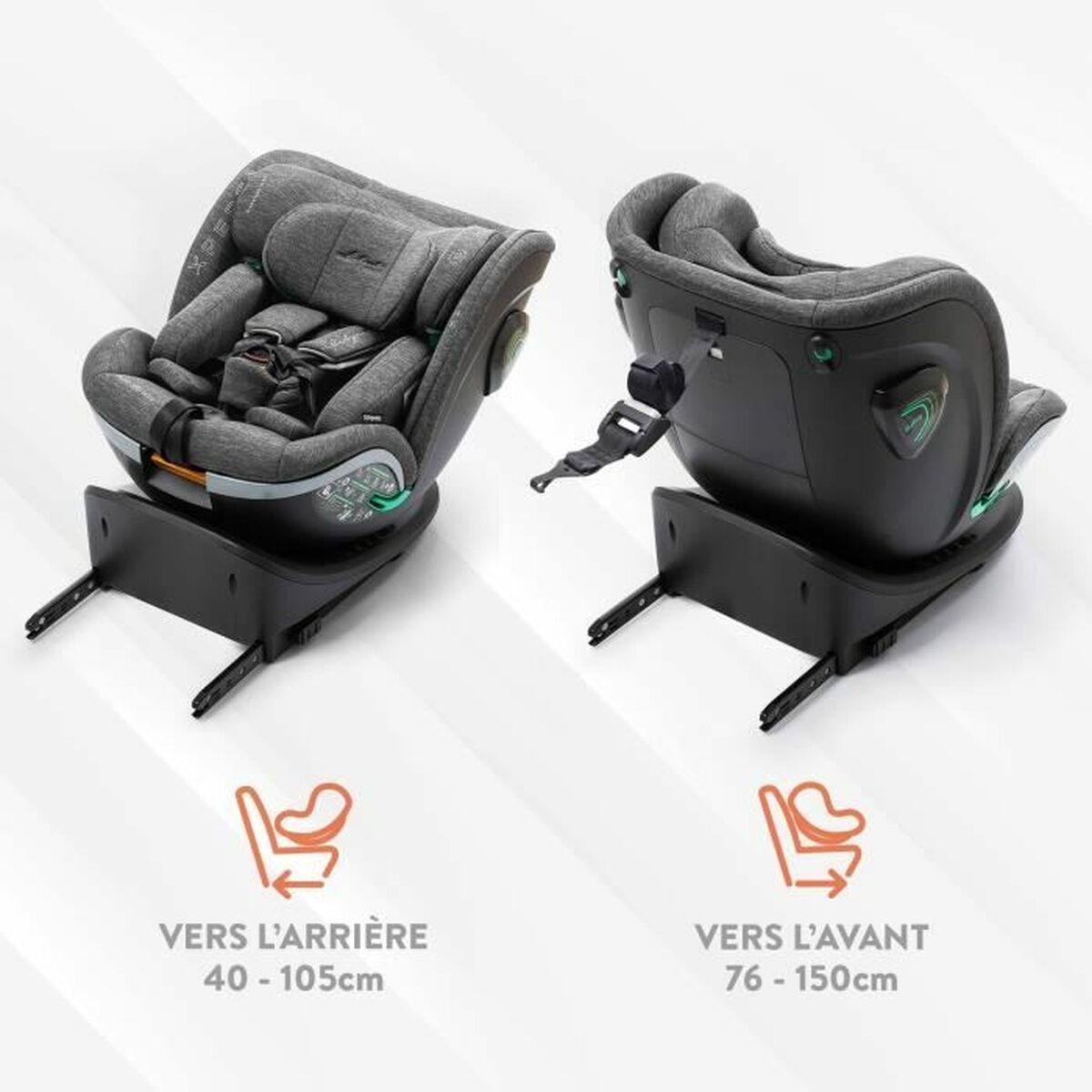 Silla para el Coche Babyauto XPERTA GREY DOBBY Gris 0 (de 0 a 10 kilos) I (9 - 18 kg) II (15-25 kg) III (22 - 36 kg) Infantil EC