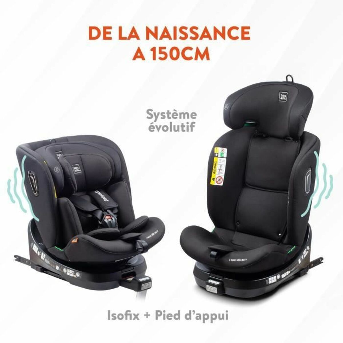 Silla para el Coche Babyauto Antracita 0 (de 0 a 10 kilos) I (9 - 18 kg) II (15-25 kg) III (22 - 36 kg) Infantil ECE R129