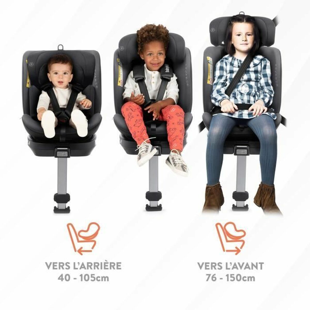 Silla para el Coche Babyauto Antracita 0 (de 0 a 10 kilos) I (9 - 18 kg) II (15-25 kg) III (22 - 36 kg) Infantil ECE R129