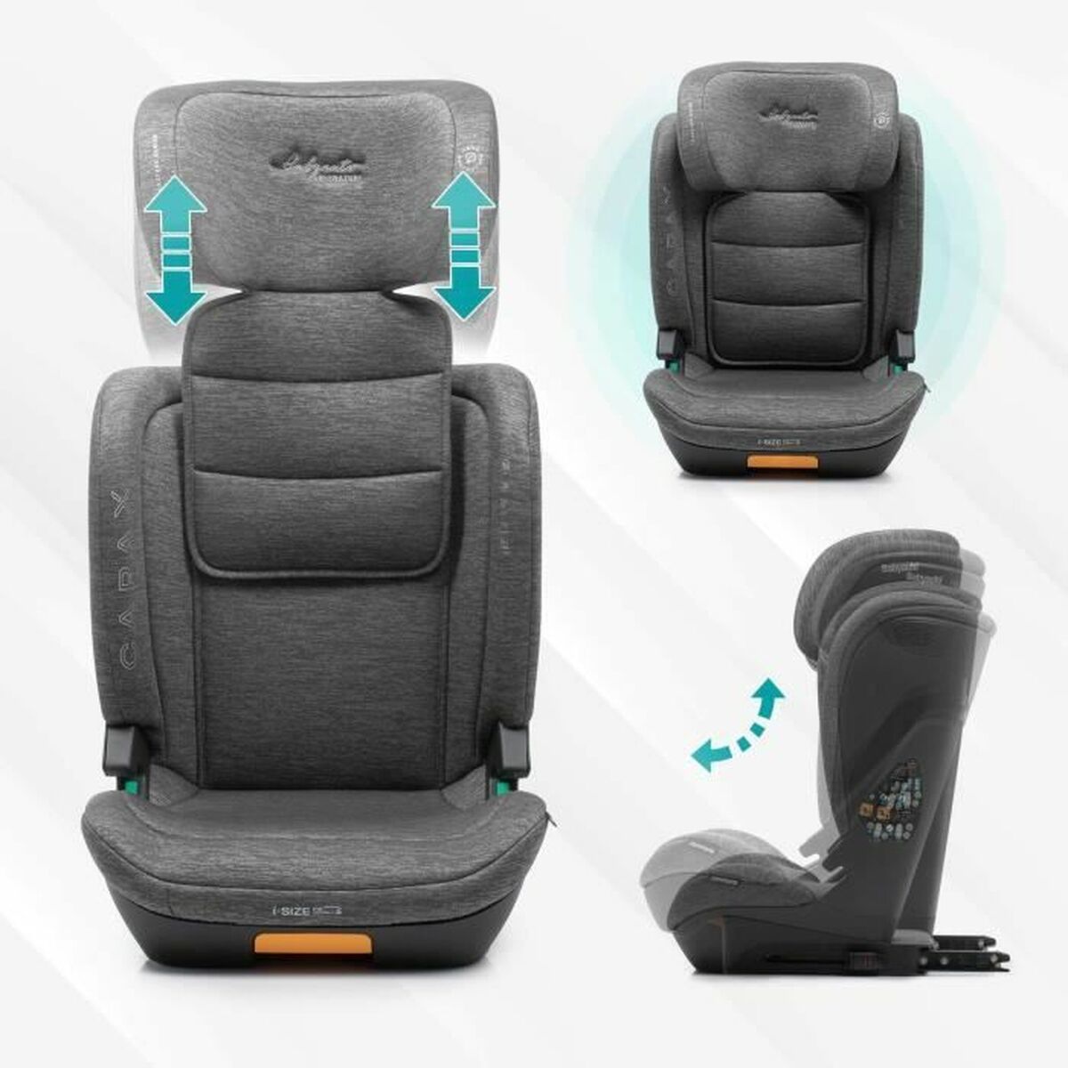 Silla para el Coche Babyauto CAPAX BLACK LINE Negro II (15-25 kg) III (22 - 36 kg) Infantil ECE R129