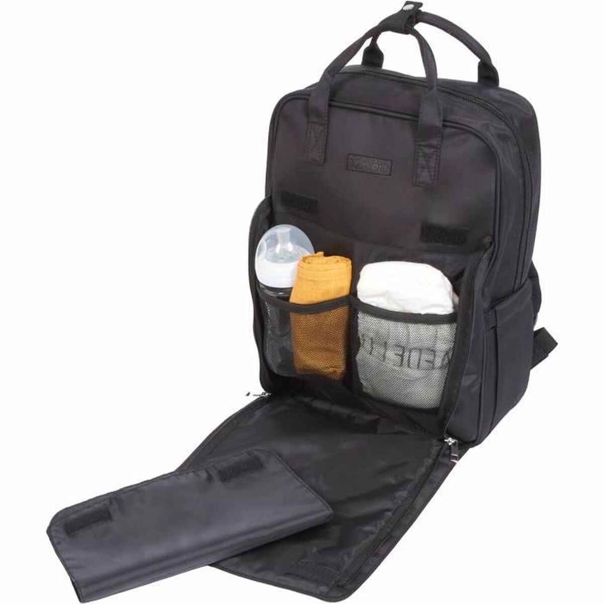 Bolso Cambiador de Pañales Tineo Negro
