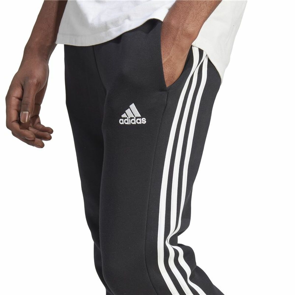 Pantalón Largo Deportivo Adidas Negro Hombre