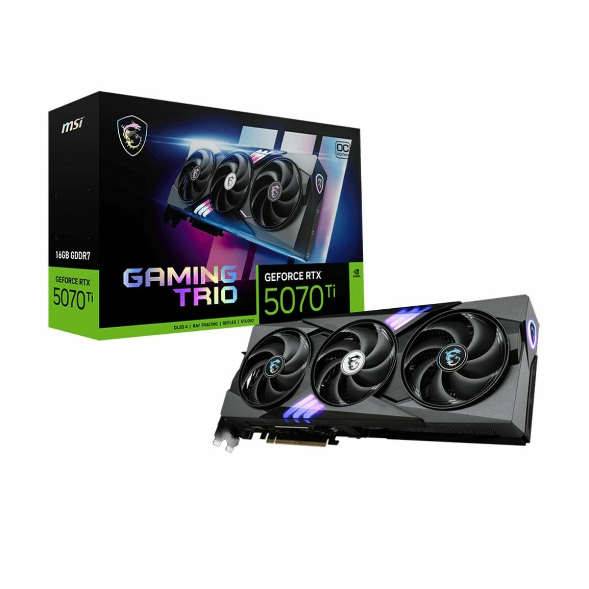 Tarjeta Gráfica MSI 912-V531-286 nvidia geforce rtx 5070 ti 16 GB GDDR6X GDDR7