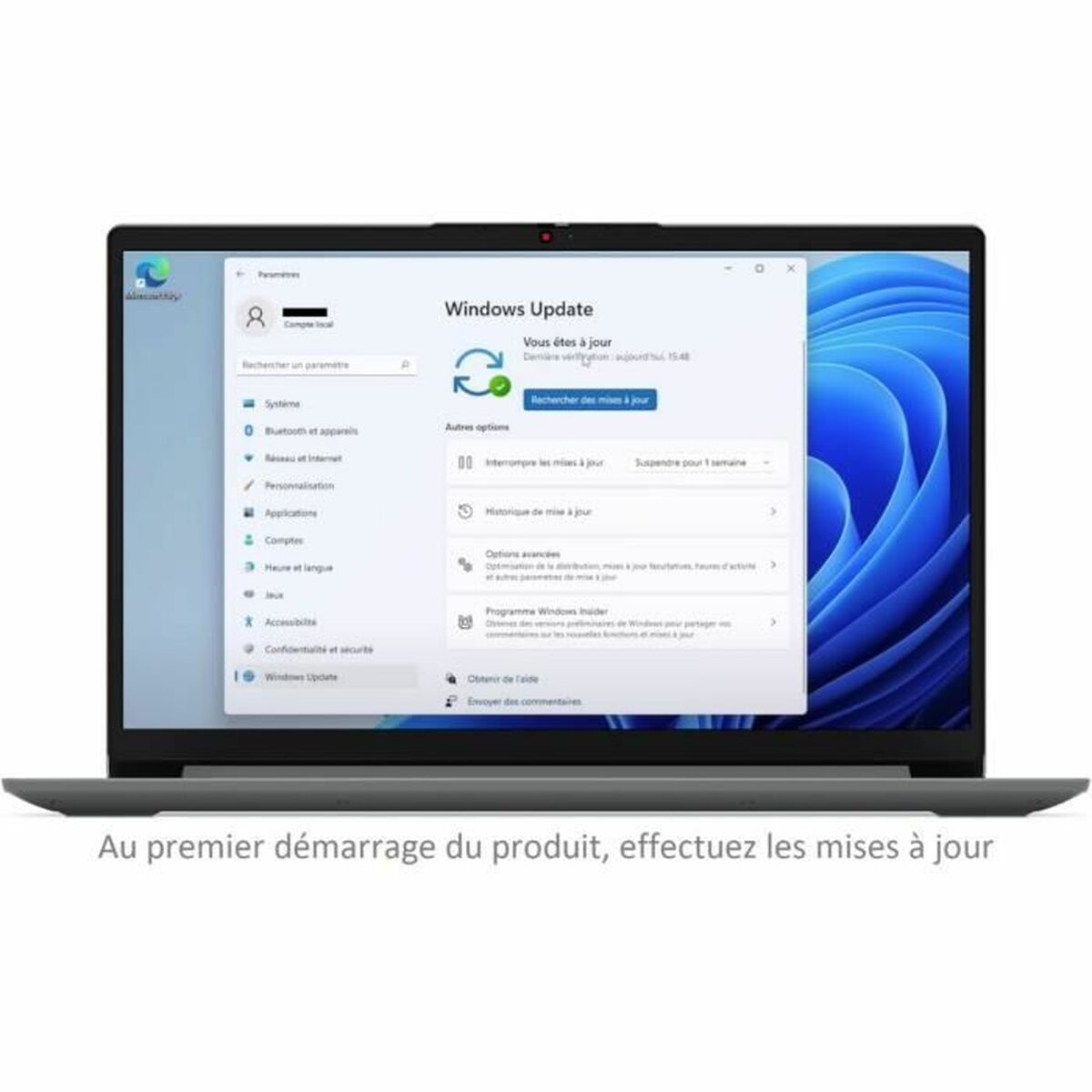 Laptop Lenovo 15,6" Intel Celeron N4500 8 GB RAM 256 GB SSD