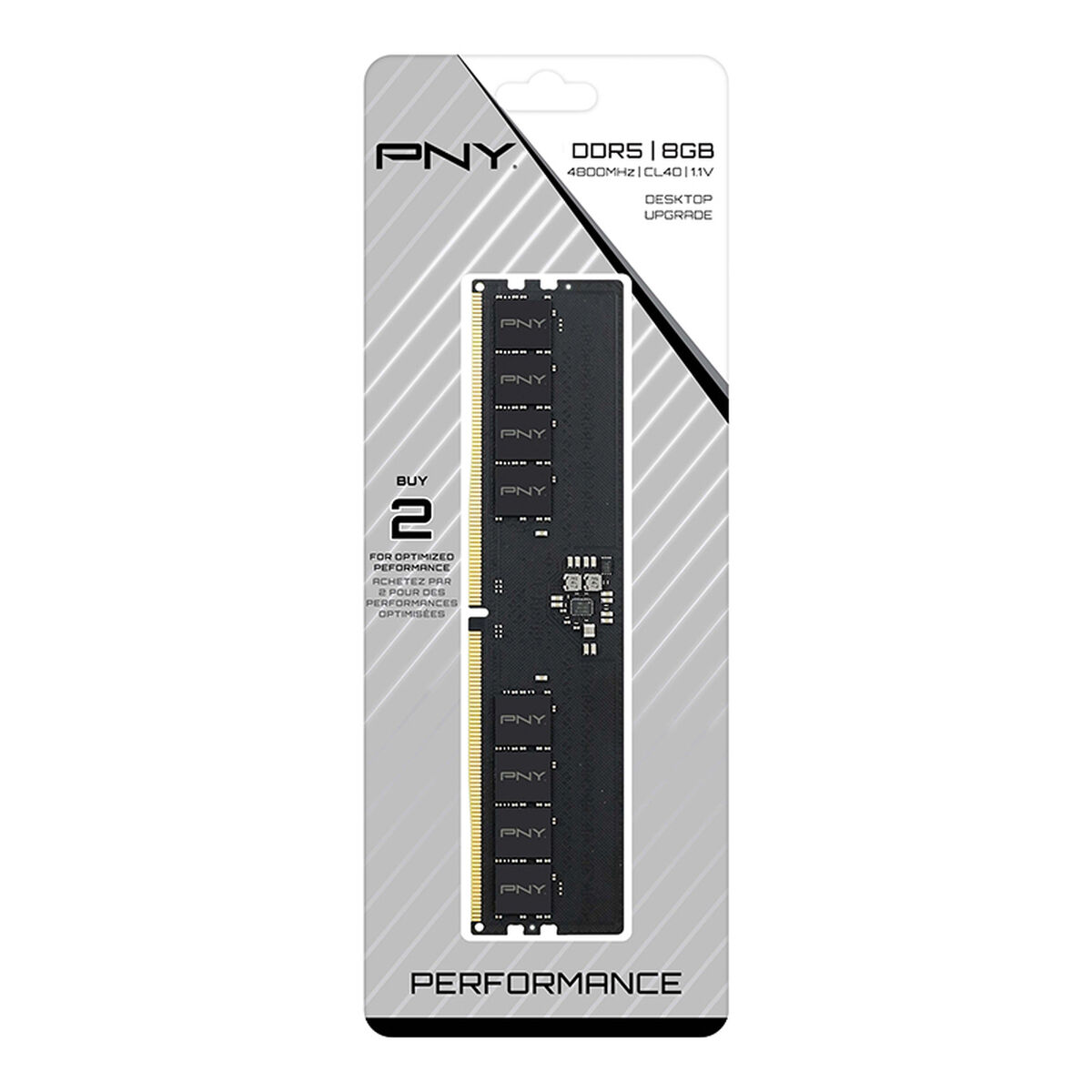 Memoria RAM PNY 8 GB DDR5 SDRAM DDR5 4800 MHz CL40