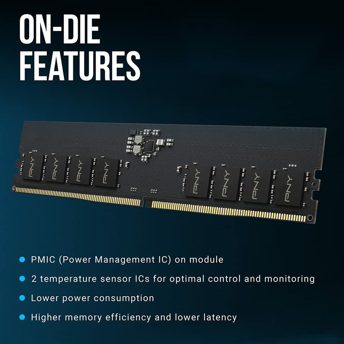 Memoria RAM PNY 16 GB DDR5 SDRAM DDR5 4800 MHz CL40