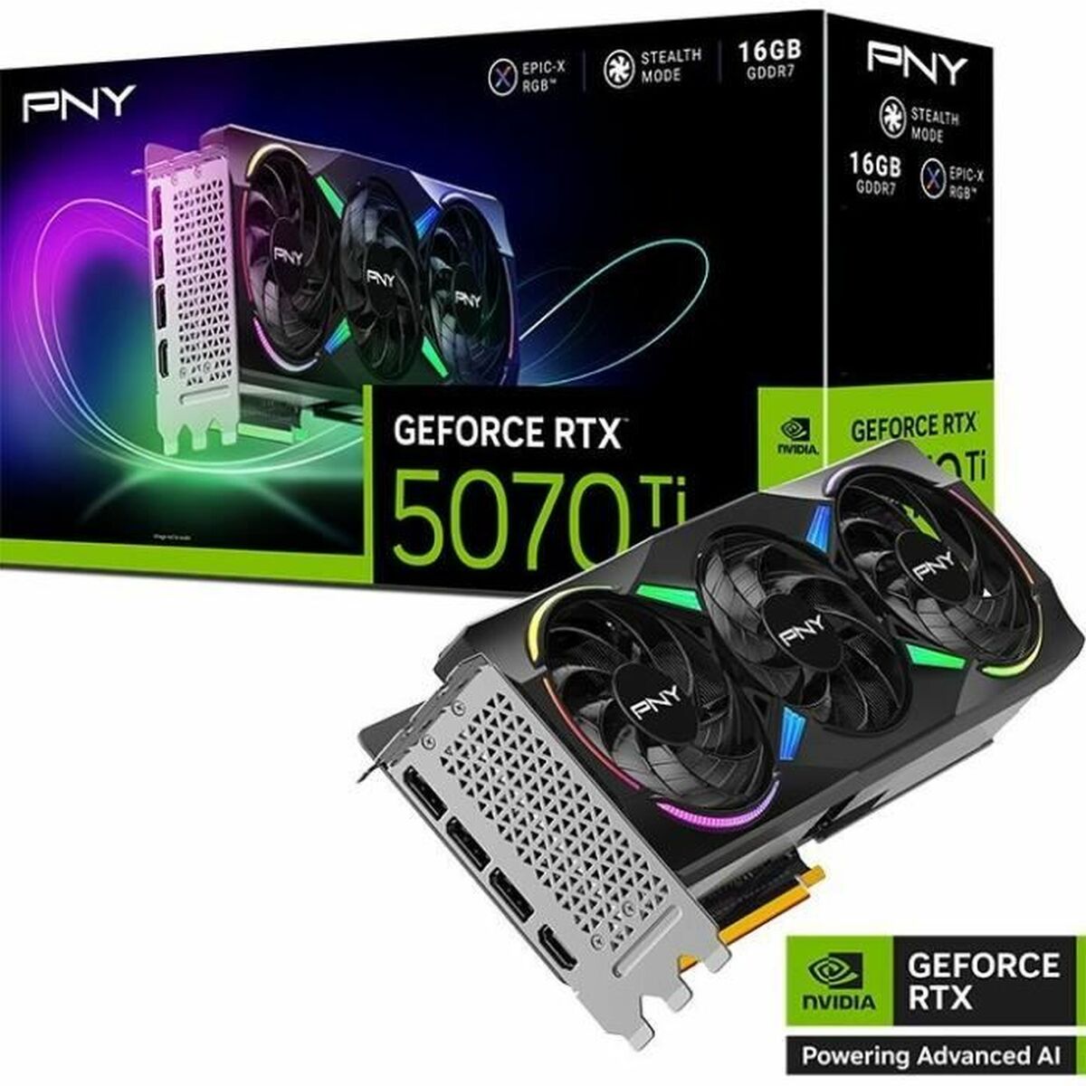 Tarjeta Gráfica PNY nvidia geforce rtx 5070 ti 16 GB