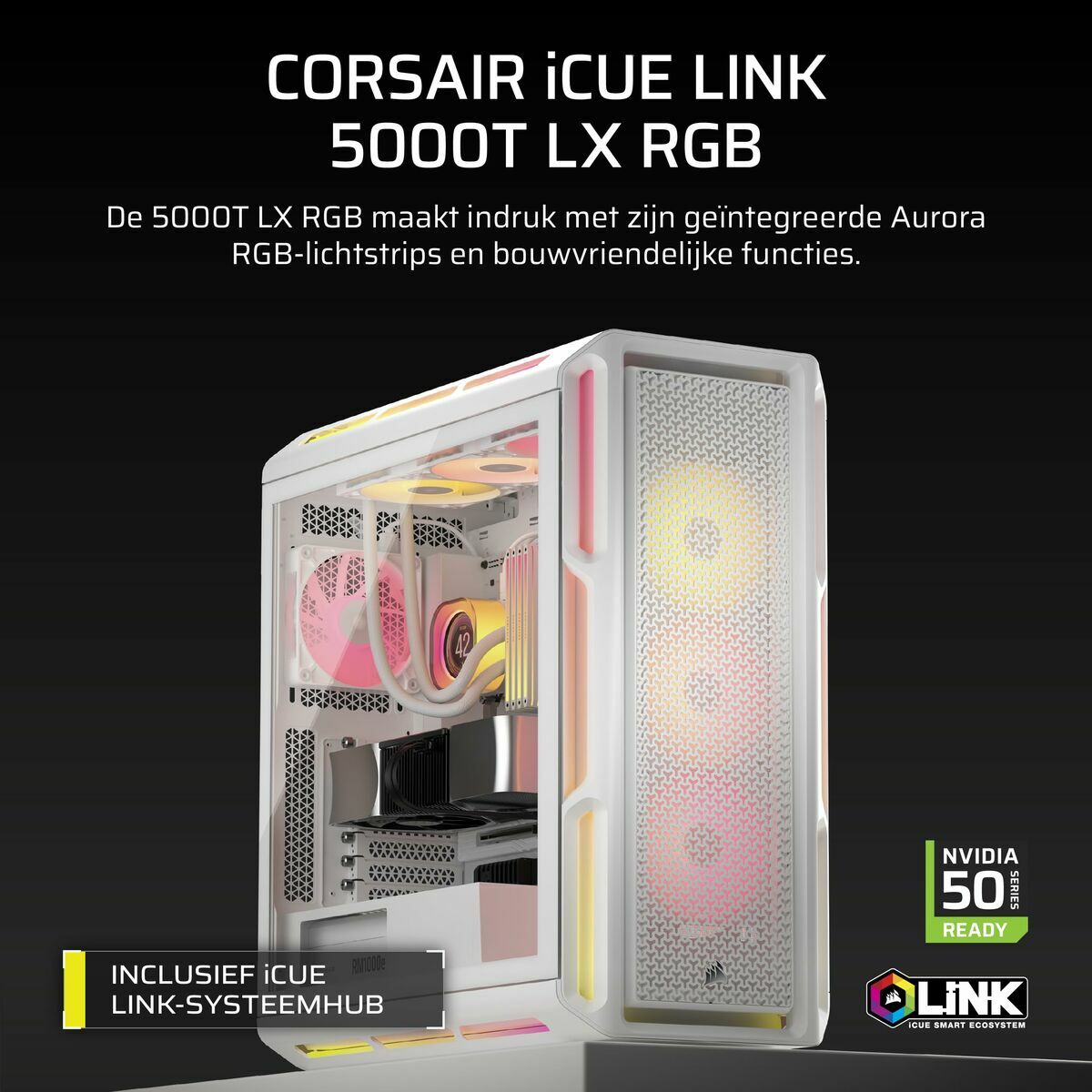 Caja Semitorre ATX Corsair Blanco