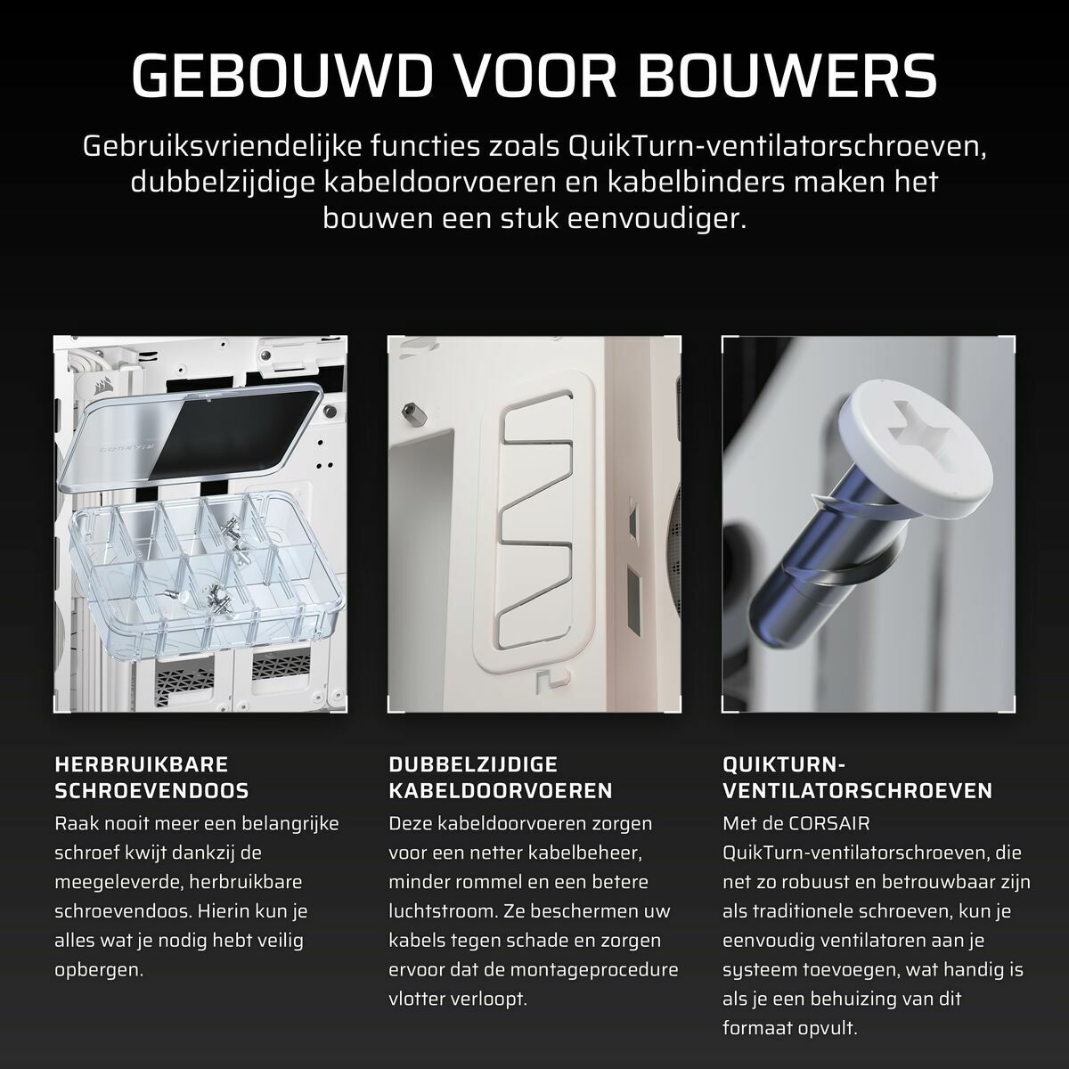 Caja Semitorre ATX Corsair Blanco