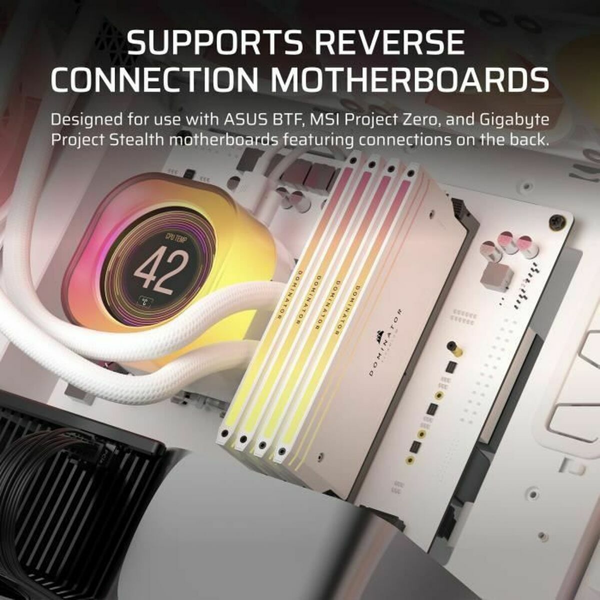 Caja Semitorre ATX Corsair Blanco