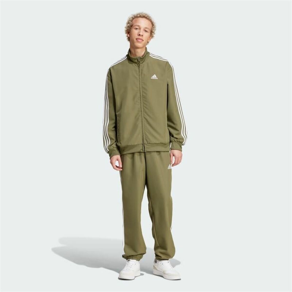 Chándal Adidas Basic 3S Woven Verde Hombre
