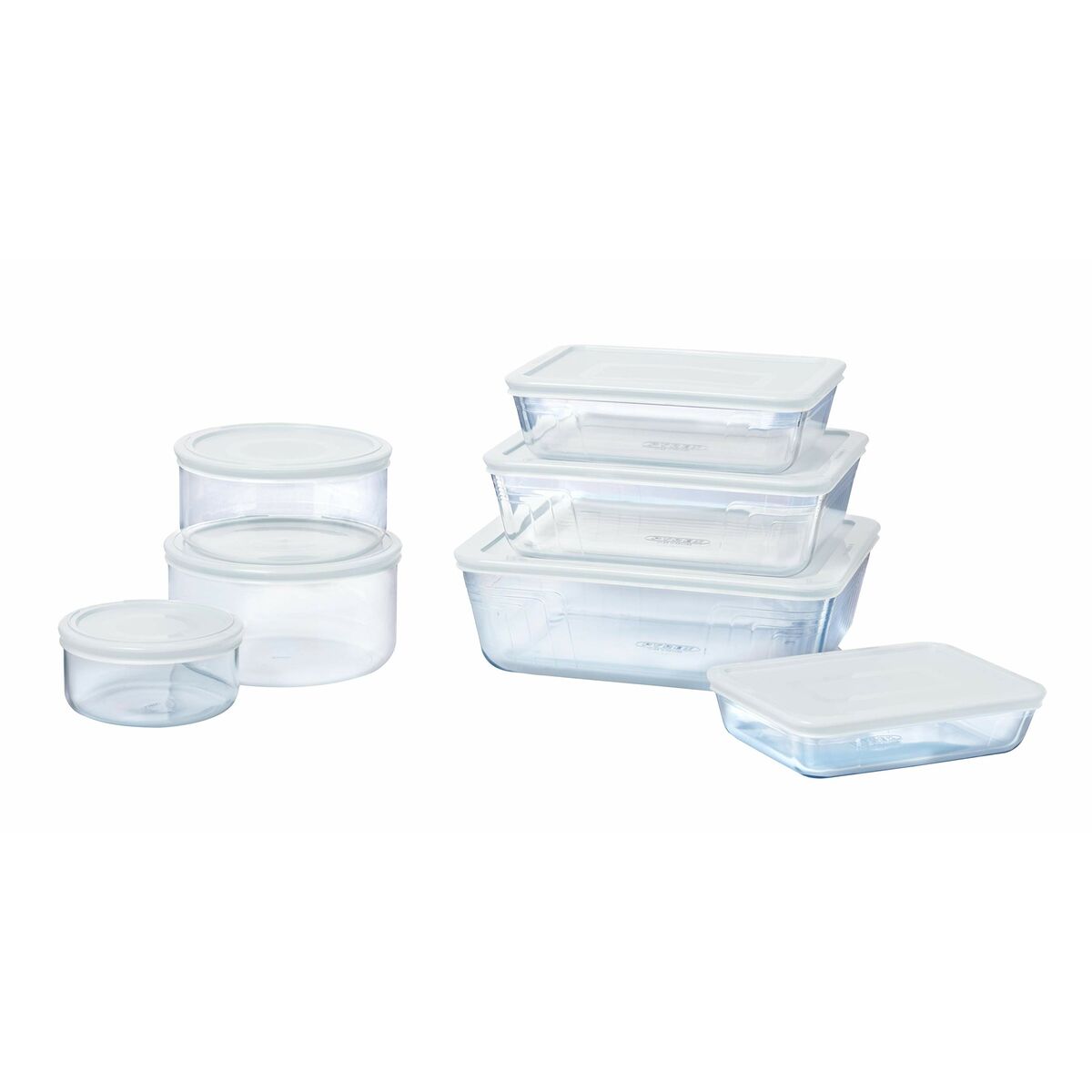 Recipiente Conservador de Alimentos Pyrex Blanco Transparente Rectangular 1,5 L