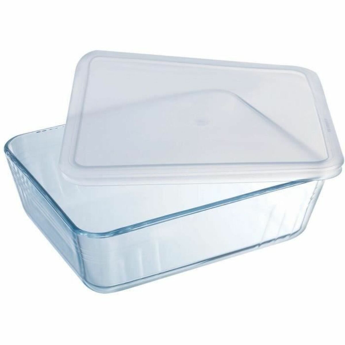Recipiente Conservador de Alimentos Pyrex Blanco Transparente Rectangular 1,5 L