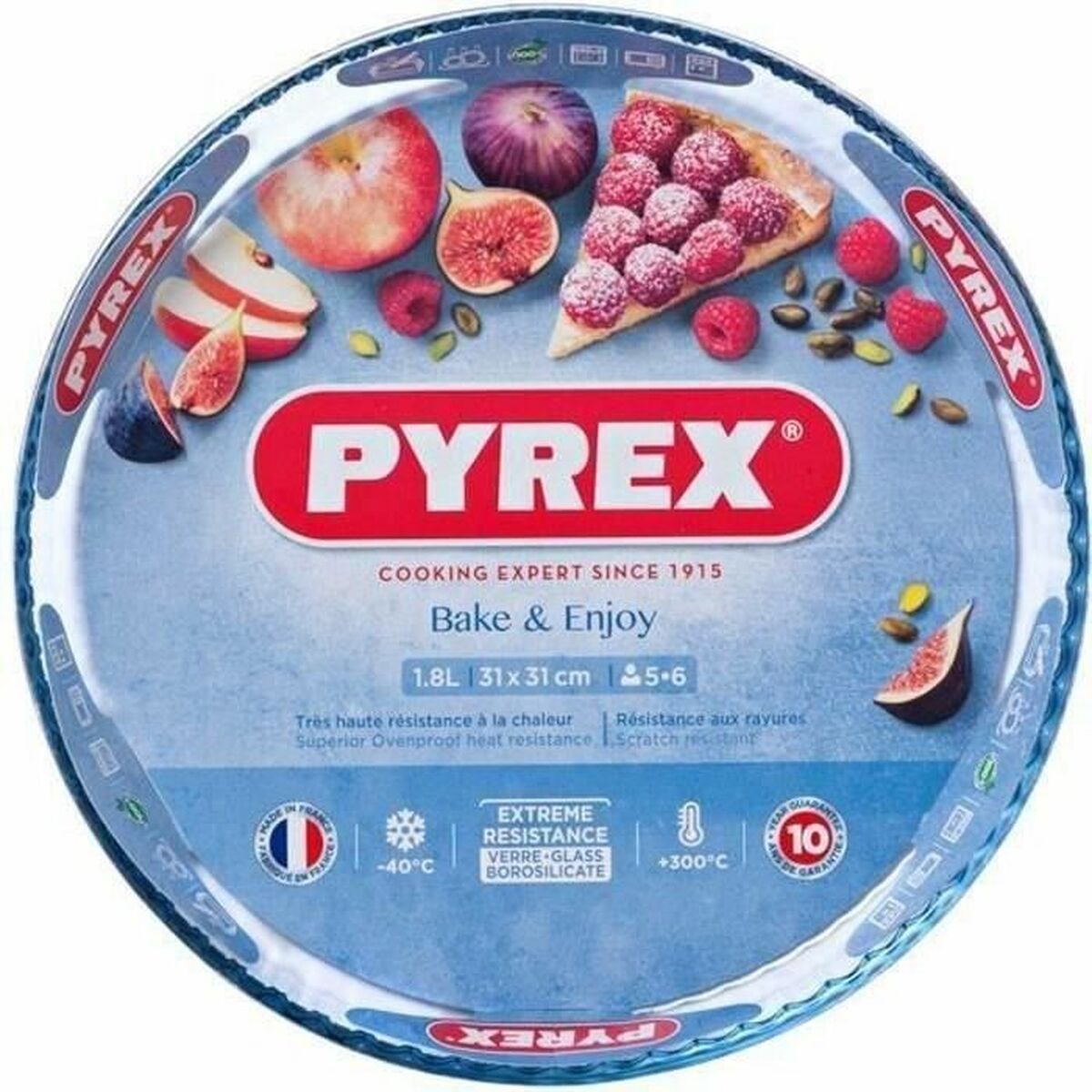 Molde para Tartas Pyrex Multicolor Transparente