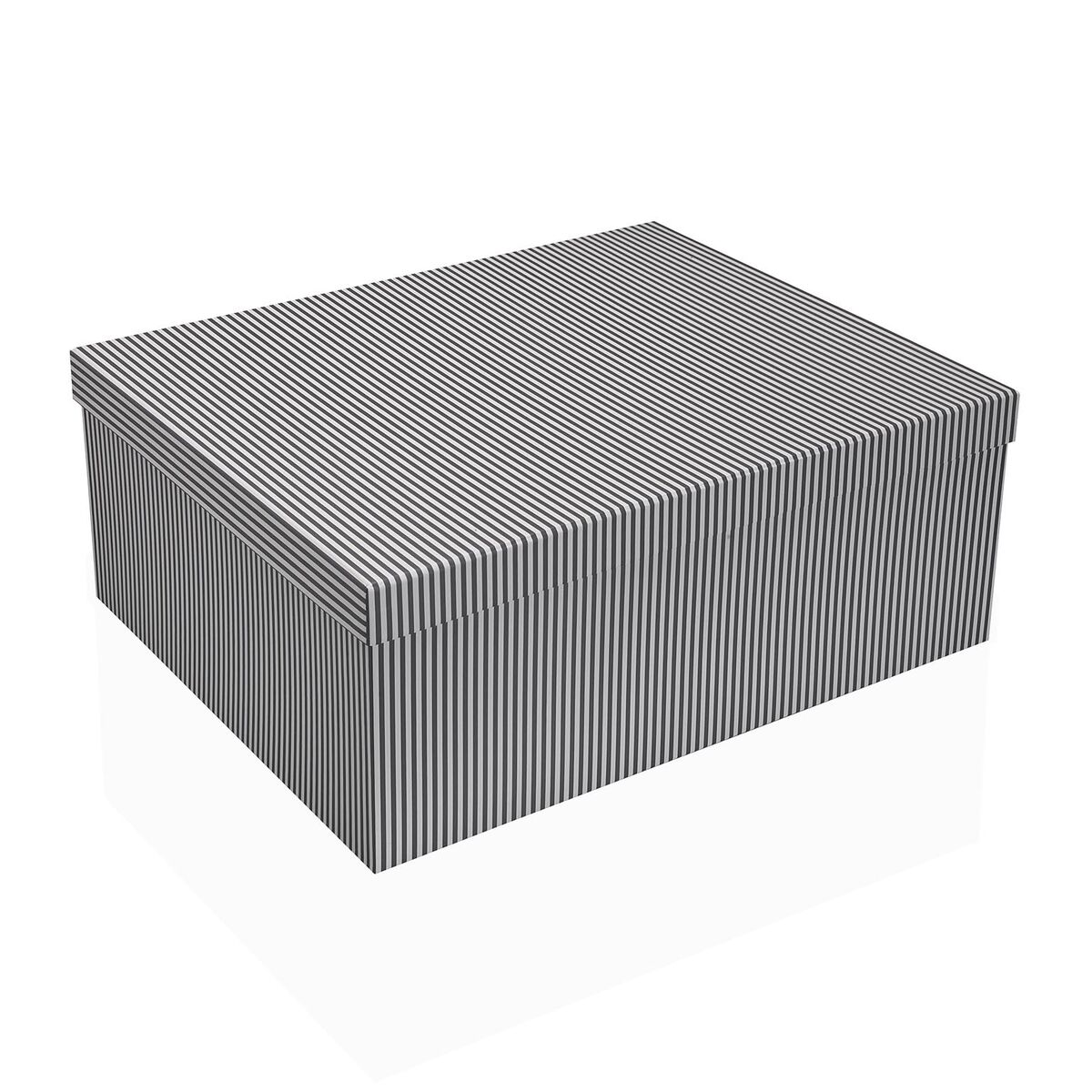 Juego de Cajas Decorativas Versa Gris Cartón (15 Piezas)