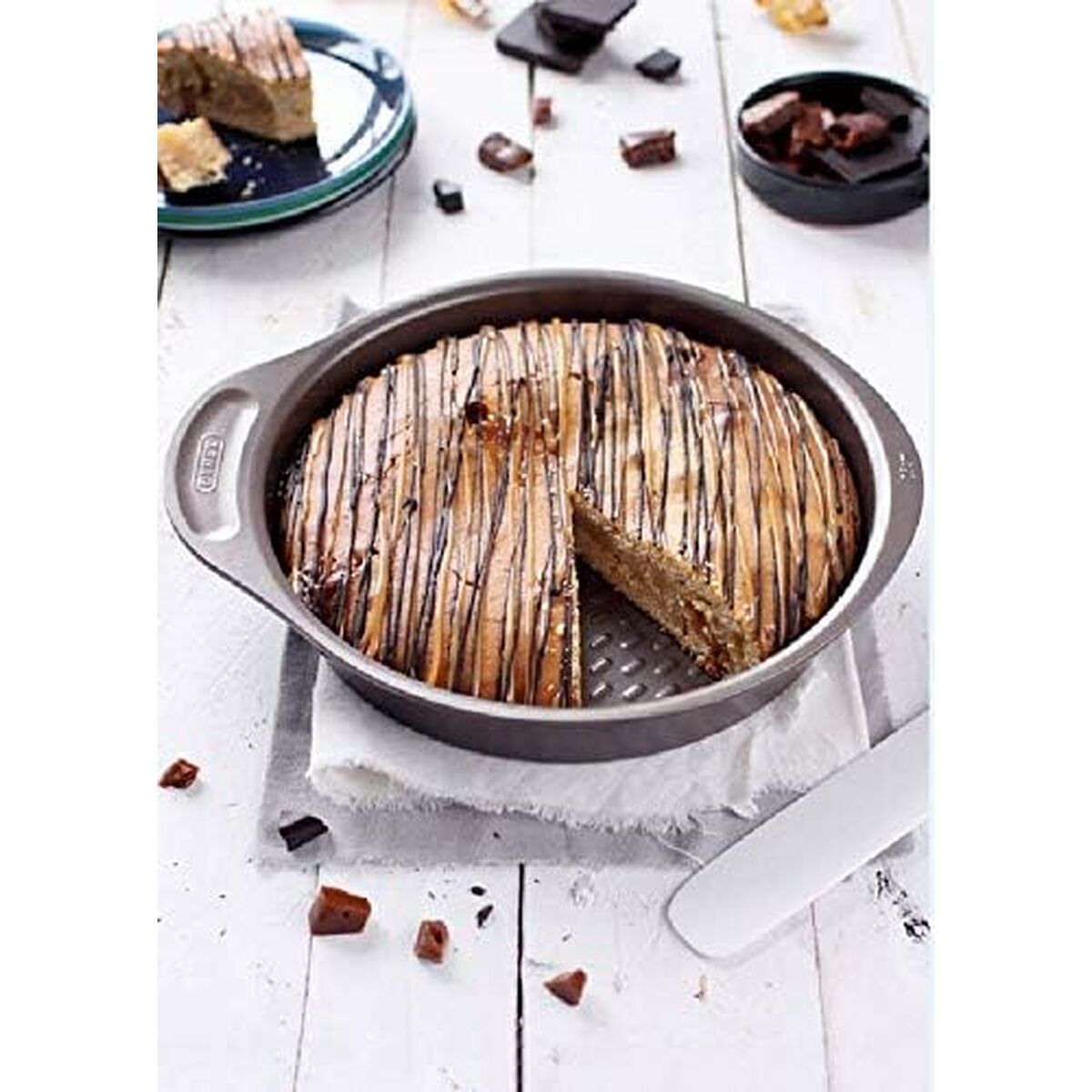 Molde para Tartas Pyrex Marrón Negro Metal