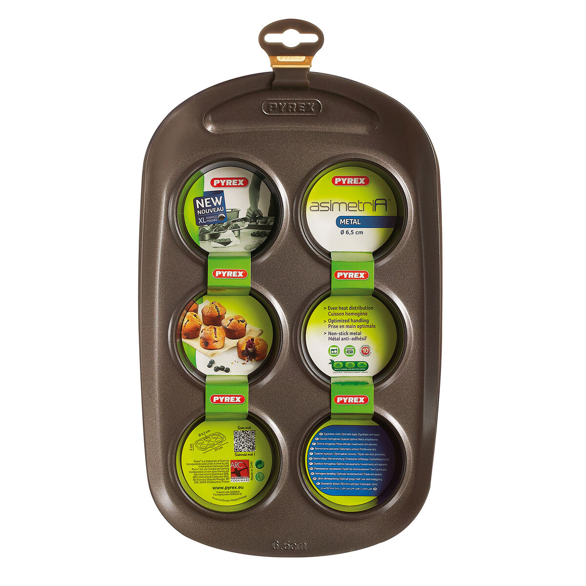 Moldes para Magdalenas Pyrex Marrón