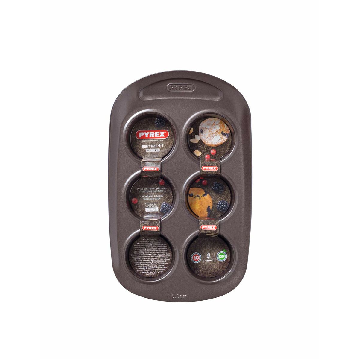 Moldes para Magdalenas Pyrex Marrón