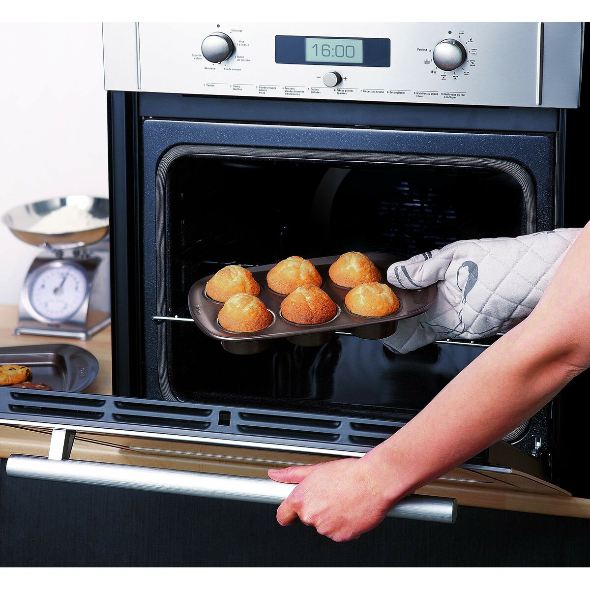 Moldes para Magdalenas Pyrex Marrón