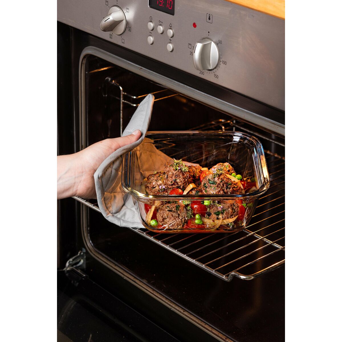 Recipiente Conservador de Alimentos Pyrex Azul Transparente 800 ml (2 Unidades)