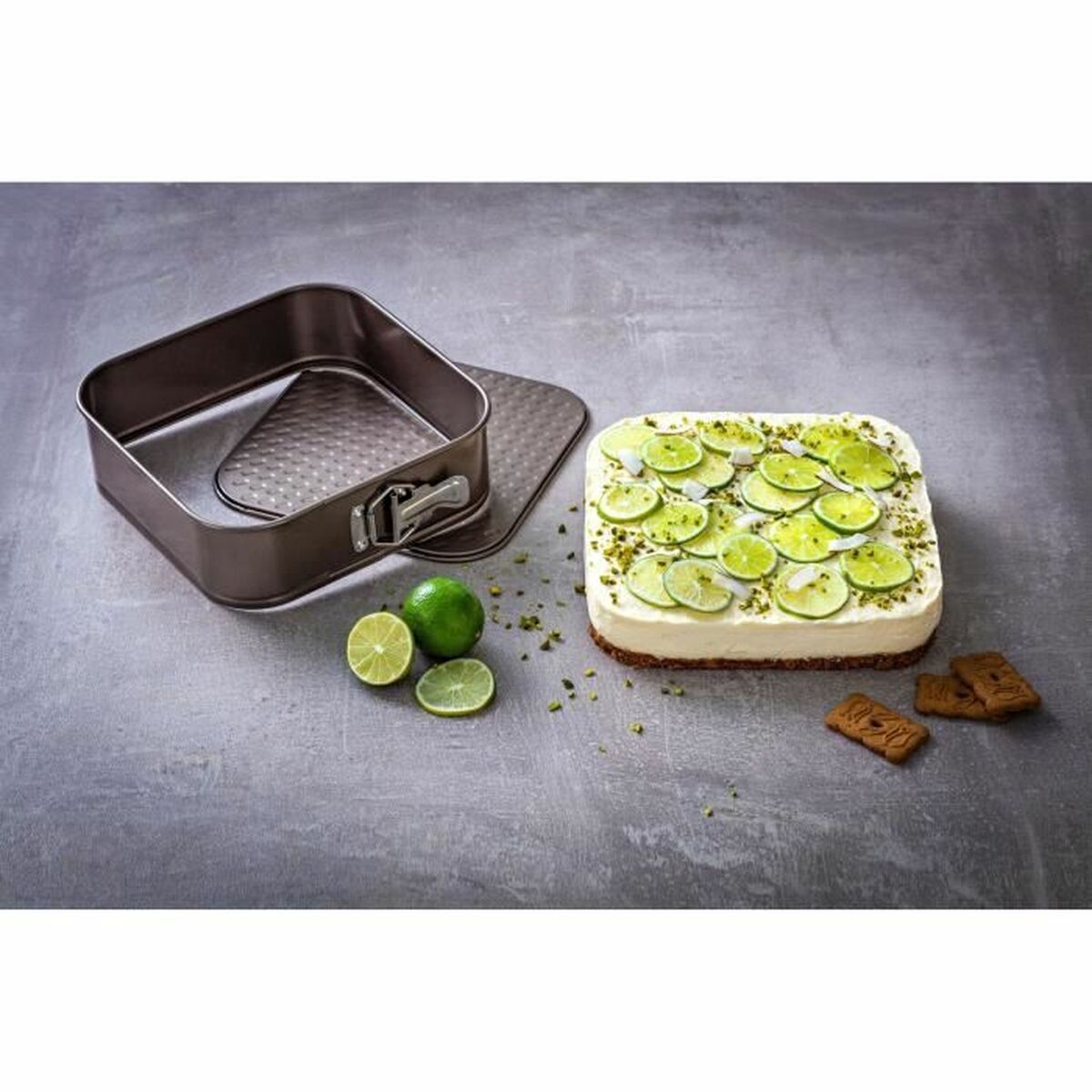 Molde Desmontable Pyrex Marrón Acero Inoxidable