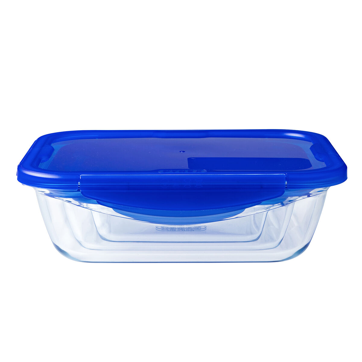 Recipiente Conservador de Alimentos Pyrex Azul Transparente Rectangular 800 ml