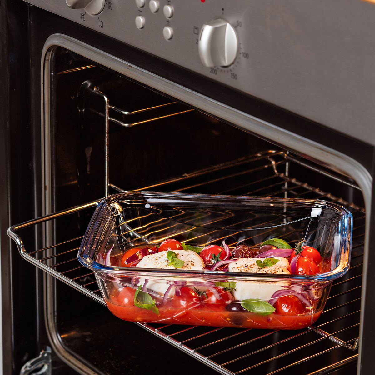 Recipiente Conservador de Alimentos Pyrex Azul Transparente Rectangular 800 ml