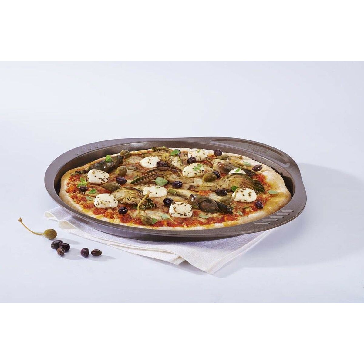 Molde para Pizza Pyrex Marrón Negro Metal