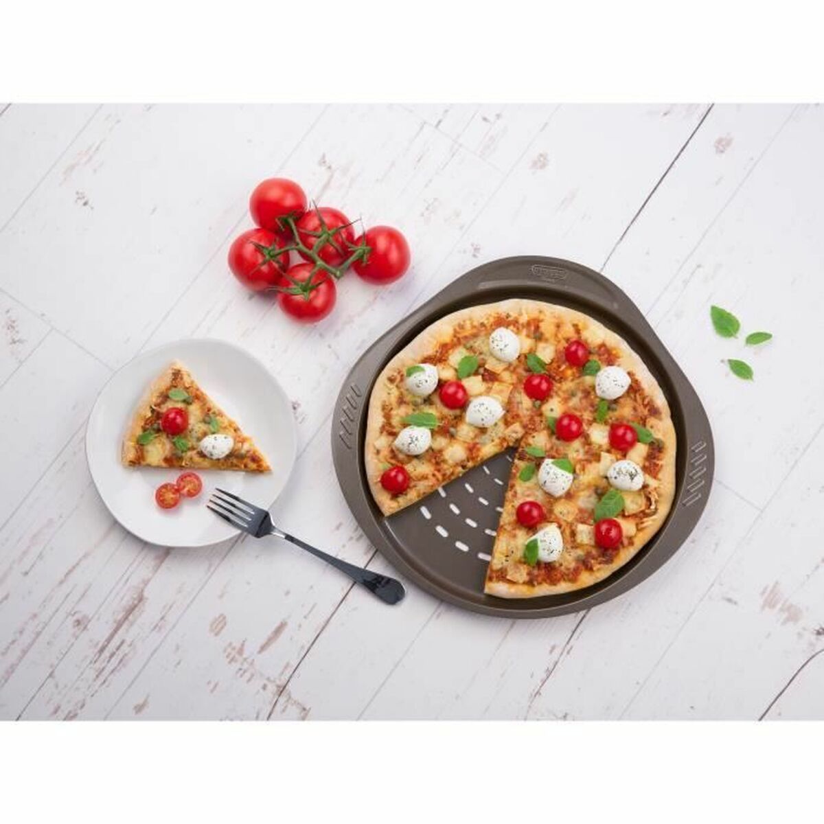 Molde para Pizza Pyrex Marrón Negro Metal